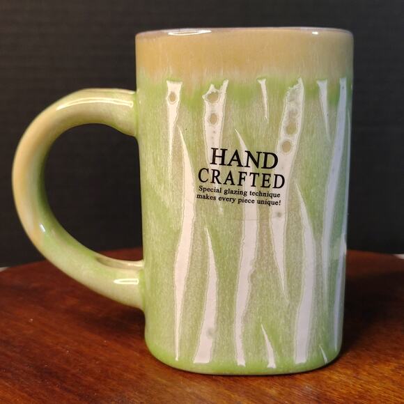 Daytona Beach Florida Ceramic Coffee Mug‎ from My Cafe' Green White Taupe 16 oz - Picture 3 of 9